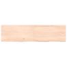 Wall Shelf 120x30 cm - Untreated Solid Wood Oak | HipoMarket