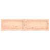 Wall Shelf 120x30 cm - Untreated Solid Wood Oak | HipoMarket