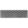 Stylish Reversible Outdoor Rug Grey & White 80x250 cm