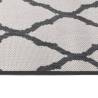 Stylish Reversible Outdoor Rug Grey & White 80x250 cm