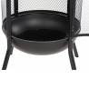 RedFire Kansas Round Fire Pit - Stylish Black Steel Design