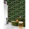 Noordwand Wallpaper Good Vibes Neon Letter with Plants Green and Orange Colour green and orange Quantity in Package 1 