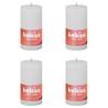 Bolsius Rustic Pillar Candles - 4 pcs Cloudy White | HipoMarket