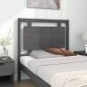 Grey Solid Pine Wood Bed Headboard - 95.5x4x100 cm