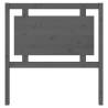 Grey Solid Pine Wood Bed Headboard - 95.5x4x100 cm