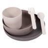 Bo Jungle 5 Piece Baby Tableware Set CPLA Grey | Eco-Friendly