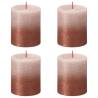 Bolsius Rustic Pillar Candles Sunset 4 pcs 80x68 mm Misty Pink and Amber Colour misty pink and amber Size 80 x 68 mm Quantity in Package 4 