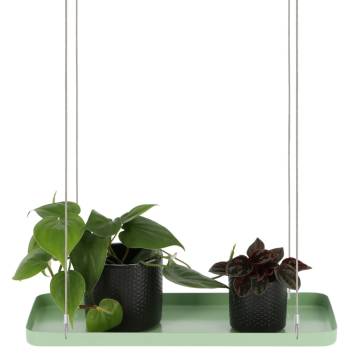 Esschert Design Rectangular Green Hanging Plant Tray - S