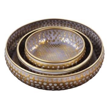 HSM Collection 3 Piece Decorative Bowl Set - Vintage Elegance