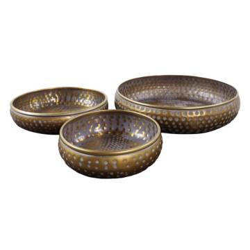 HSM Collection 3 Piece Decorative Bowl Set - Vintage Elegance