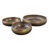 HSM Collection 3 Piece Decorative Bowl Set - Vintage Elegance