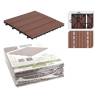 ProGarden Terrace and Decking Tiles Set - 6 pcs Brown