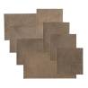 WallArt Leather Tiles Wyndham Rugged Brown - 32 pcs