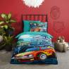 Good Morning Kids Duvet Cover Race 140x200/220 cm - Hipomarket