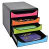 Exacompta Big-Box Desktop Drawer Set - 4 Drawer Organizer