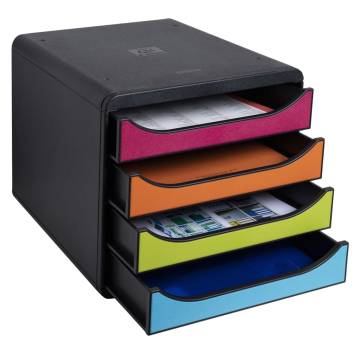 Exacompta Big-Box Desktop Drawer Set - 4 Drawer Organizer