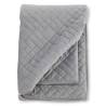 Venture Home Jilly Bedspread 80x260 cm - Light Grey Velvet