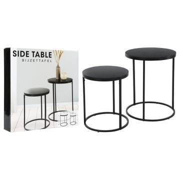 H&S Collection 2 Piece Side Table Set - Stylish & Modern Design