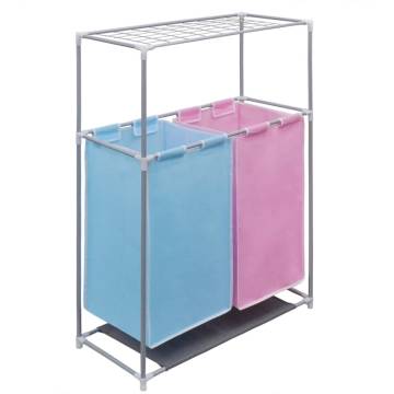 2-Section Laundry Sorter Hampers - Organize Your Laundry Easily