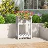 Planter with Shelf White 54x34.5x81 cm Solid Wood Pine Colour white Size 54 x 34.5 x 81 cm Quantity in Package 1 