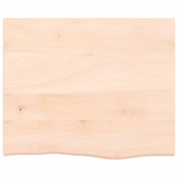 Untreated Solid Oak Table Top 60x50cm - Hipo Market