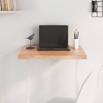 Light Brown Oak Table Top 60x50cm | Solid Wood | HipoMarket