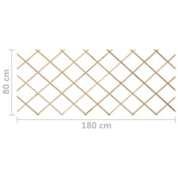 Trellis Fences 5 pcs Solid Firwood 180x80 cm - Hipomarket