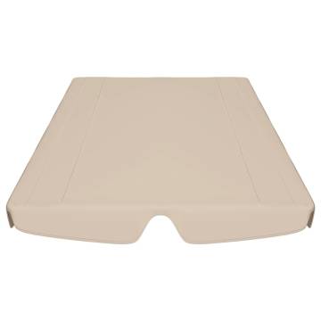 Replacement Canopy for Garden Swing - Beige 188x145 cm