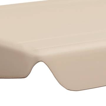 Replacement Canopy for Garden Swing - Beige 188x145 cm