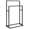 Freestanding Towel Rack Black - Durable Iron Design