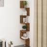 Wall Corner Shelf Smoked Oak 20x20x127.5 cm Engineered Wood Colour smoked oak Size 20 x 20 x 127.5 cm Quantity in Package 1 Number of Pieces 