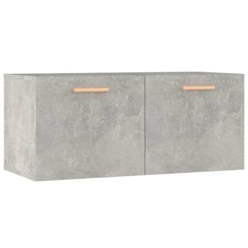 Wall Cabinet Concrete Grey 80x35 cm - Scandinavian Design