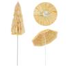 Beach Umbrella Natural 180 cm - Hawaii Style