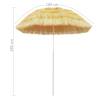 Beach Umbrella Natural 180 cm - Hawaii Style