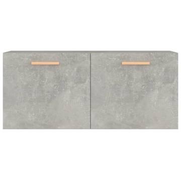 Wall Cabinet Concrete Grey 80x35 cm - Scandinavian Design