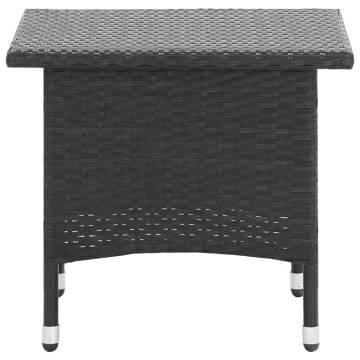 Tea Table Black 50x50x47 cm - Stylish Garden Addition