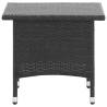 Tea Table Black 50x50x47 cm - Stylish Garden Addition