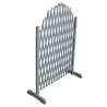 Trellis Fence Solid Firwood 1.8x1 m Grey | Hipomarket