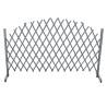 Trellis Fence Solid Firwood 1.8x1 m Grey | Hipomarket