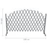 Trellis Fence Solid Firwood 1.8x1 m Grey | Hipomarket