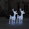 Christmas Reindeers 2 pcs Cold White 80 LEDs Acrylic Colour cold white Quantity in Package 2 Number of LEDs 1 