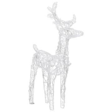 Christmas Reindeers 2 pcs LED Acrylic - Cold White Holiday Decor