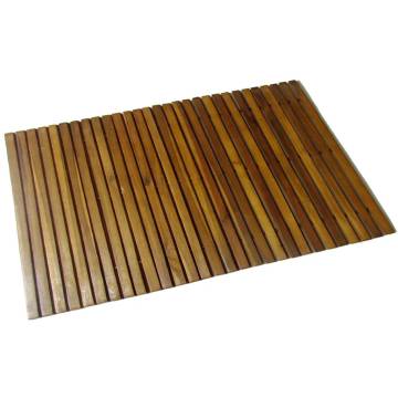 Acacia Bath Mat 80 x 50 cm - Durable & Stylish