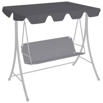 Replacement Canopy for Garden Swing - Anthracite 188x145cm