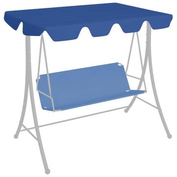 Replacement Canopy for Garden Swing - Blue 188/168x145/110 cm