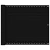 Balcony Screen Black 75x400 cm HDPE Colour black Size 75 x 400 cm Quantity in Package 1 