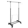 Adjustable Clothes Rack 4 Castors 1 Hanging Rail Colour black Quantity in Package 1 Model 1 hanging rail Number of 