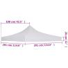 Party Tent Roof 3x3m - White Replacement Canopy