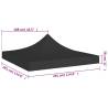 Durable Black Party Tent Roof 3x3m | Hipomarket