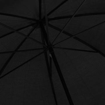 Umbrella Black 130cm - Stylish & Durable Rain Protection